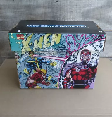Buy JIM LEE X-MEN 90'S FCBD Printed Comic Short Box Storage Marvel Graphic Cardboard • 37.27£