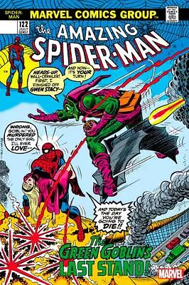 Buy AMAZING SPIDER-MAN #122 FACSIMILE EDITION Death Of The Green Goblin New Boarded • 12.99£