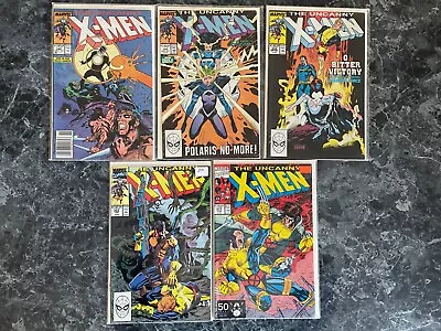 Buy Uncanny X-Men Lot - 5 Comics - 249, 250, 255, 262, 277 • 11.66£