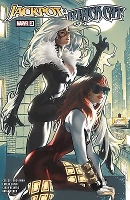 Buy JACKPOT & BLACK CAT #3 - COVER A VILLALOBOS (Marvel, 2024, First Print) • 4.50£