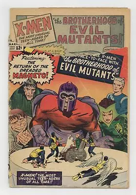 Buy Uncanny X-Men #4 FR 1.0 1964 2nd App. Magneto, 1st Brotherhood Of Evil Mutants • 438.78£