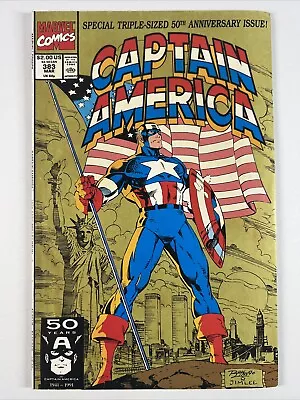 Buy Captain America #383 (1991) 50th Anniversary ~ Marvel Comics • 4.35£