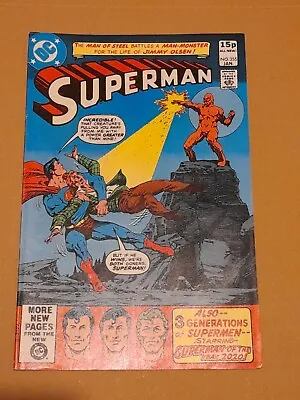 Buy SUPERMAN (1st Series 1939) ISSUE 355, UK, VERY FINE+ 8.5. 1981 DC HIGH GRADE • 3.99£