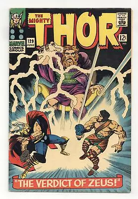 Buy Thor #129 VG/FN 5.0 1966 1st App. Ares In Marvel Universe • 112.81£