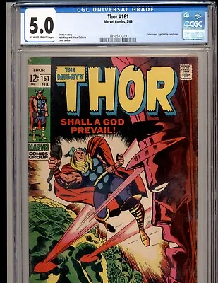 Buy The Mighty Thor #161 CGC 5.0 Galactus & Ego Battle  • 76.88£