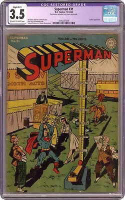 Buy Superman #31 CGC 3.5 RESTORED 1944 4346267008 • 275.70£
