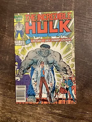 Buy Incredible Hulk #324 1st Modern App Grey Hulk - 1986 Newsstand • 11.65£