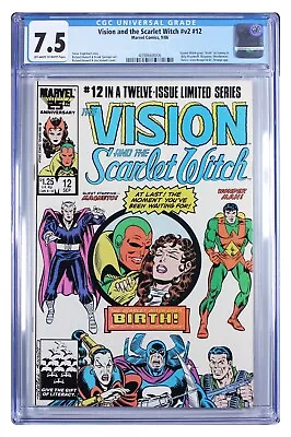 Buy Vision And The Scarlet Witch #12 Wanda Birth VF- 7.5 OW-White Pages 4398668006 • 31.06£