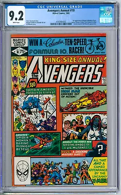 Buy Avengers Annual 10 CGC Graded 9.2 NM- 1st Rogue Marvel Comics 1981 • 116.66£