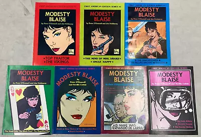 Buy Modesty Blaise First American Edition Series 1981 #1-#7 Peter O'Donnell • 69.89£