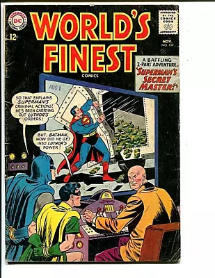 Buy World's Finest Comics 137 Vg  Fradon  Aquaman 1963 • 7.77£