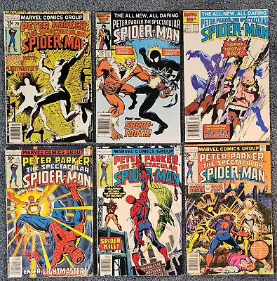 Buy THE SPECTACULAR SPIDER-MAN #3,5,12,20,116,119 Marvel Comics 1977-86 VG- To VF • 34.94£