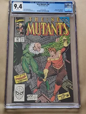 Buy New Mutants #86 (Marvel, 2/90) CGC 9.4 1st Cameo Appearance By Cable & Stryfe • 58.98£