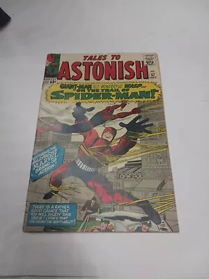 Buy TALES TO ASTONISH #57 EARLY SPIDER-MAN X OVER  MARVEL COMICS KEY, 1964 F/G • 54.36£