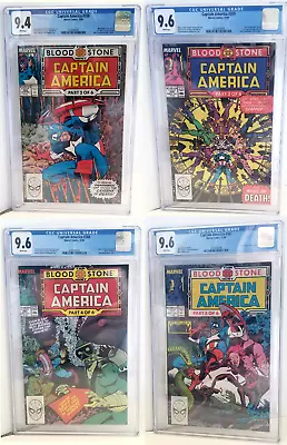 Buy Captain America 358-361 CGC 9.6 WP First App #360 Crossbones Marvel Comics 1989 • 136.54£