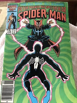 Buy Marvel SPECTACULAR SPIDER-MAN #115 1st Series Mark Jewelers Variant Jun 1985 • 8.40£