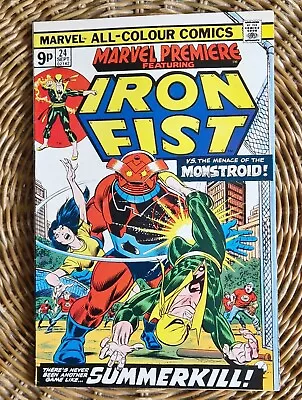 Buy MARVEL PREMIERE #24 - SEPT 1975 - MONSTROID -IRON FIST (8.0) .💥 A Great Copy💥 • 4.99£