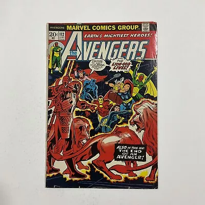 Buy Avengers 112 Very Good/Fine Vg/Fn 5.0 Marvel 1973 • 15.52£