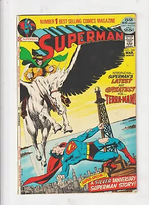 Buy SUPERMAN COMIC 249 DC COMIC  1st Terra-Man Neal Adams Cover • 15.53£