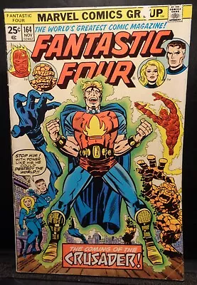 Buy 1975 Marvel Comics  Fantastic Four  #164!  1st Frankie Ray & The Crusader! VF+! • 23.30£