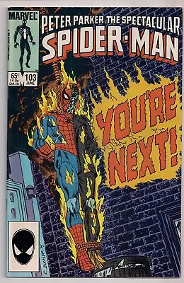 Buy Spectacular Spider-Man #103 Marvel 1985 VF- 7.5 • 8.53£