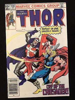 Buy Thor 330 5.5 Marvel Newsstand 1983 1st App Crusader Tv • 5.43£