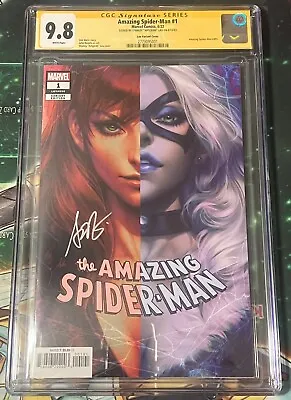 Buy Amazing Spider-Man #1 Artgerm Variant CGC 9.8 SS Signed By Stanley  Artgerm  Lau • 116.69£