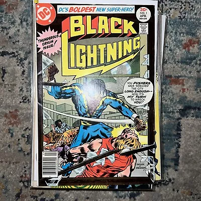 Buy Black Lighting #1 (DC Comics 1977) 1sr Appearance & Origin! Newsstand • 19.41£