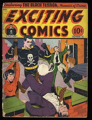 Buy Exciting Comics #13 Inc 0.3 Cover Art By Elmer Wexler! Pines 1941 • 112.81£