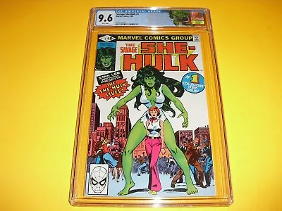 Buy Savage She-Hulk #1 CGC 9.6 W/ WHITE PAGES From 1980! Marvel 1st App NM • 124.25£