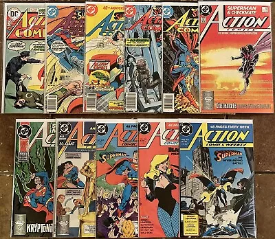 Buy Action Comics #444, 482, 484, 545, 550, 598-600, 603, 606, 609, 612 DC Lot • 46.60£