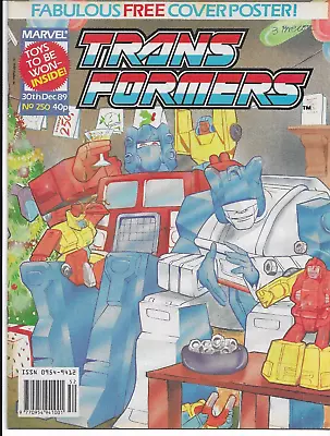 Buy TRANSFORMERS (The) #250 Marvel UK Comics (Dec 1989) Used - Good- CHRISTMAS Issue • 1.50£