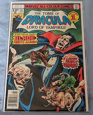 Buy The Tomb Of Dracula #58 (Blade Fights Alone) Marvel Comics 1977 VFN  • 12.99£