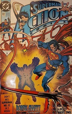 Buy Suoerman Action Comics #661  Bombs Away With Elastic-Man Jan 1991 (A83) • 1.55£