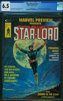 Buy Marvel Preview #4 CGC 6.5 1976 1st Star-Lord! Magazine! Guardians! WP P10 425 Cm • 209.64£