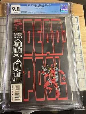 Buy Deadpool: The Circle Chase #1 CGC 9.8 1993 First Solo Embossed • 208.13£