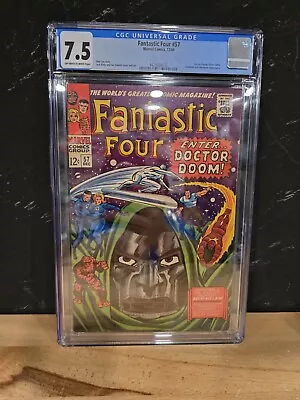 Buy Fantastic Four #57 CGC 7.5 Custom Label | Doctor Doom Silver Surfer | • 232.97£