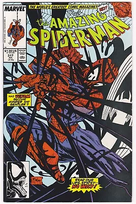 Buy Amazing Spiderman 317 From 1989 Early Venom Appearance McFarlane Cover & Art • 15£