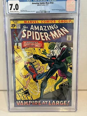 Buy Amazing Spider-man 102 Cgc 7.0 Off White To White Origin & 2nd Morbius • 77.65£