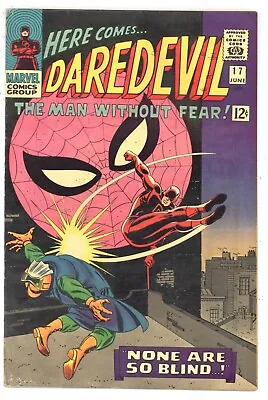 Buy Daredevil 17 VG Spider-Man X-over! John Romita Art! 1966 Marvel Comics R466 • 27.96£
