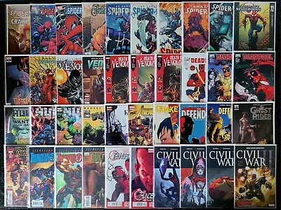 Buy Collectable Marvel Comic Box Bundle Mixed Huge Job Lot Spider-Man Hulk Venom ×40 • 13.50£