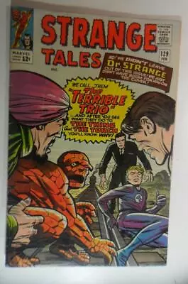 Buy Strange Tales #129 Feb 1965 Marvel Comics Steve Ditko Terrible Trio G/vg 3.0 • 19.03£