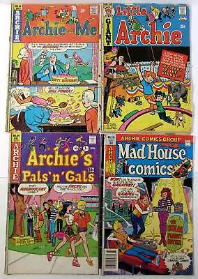 Buy Archie Lot 4 #And Me 66, Little 80, Pals N Gals 107, Mad House 119 1974 Comics • 9.37£