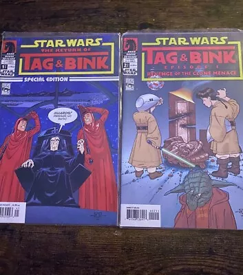 Buy Star Wars The Return Of Tag & Bink 1 And 2  Dark Horse Comics NM-VF Set Original • 116.49£