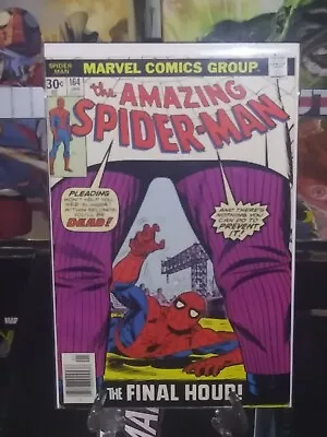 Buy Amazing Spider-Man #164 Newsstand (Marvel Comics 1977) Kingpin Final Hour! Good • 15.52£
