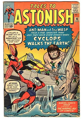 Buy Tales To Astonish #46 Very Good Plus 4.5 Ant-Man Wasp Don Heck Art 1963 • 58.24£