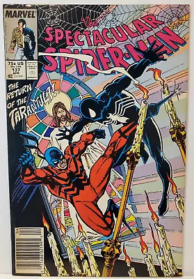 Buy Spectacular Spider-Man #137 KEY 2nd Tombstone Conway  Buscema 1988 Marvel Comics • 3.88£