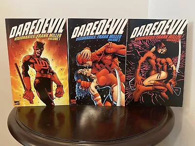 Buy Daredevil Visionaries Frank Miller Volumes 1-3 Marvel Comics 2000-2001 • 69.89£
