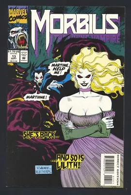 Buy Morbius: The Living Vampire #13 VF 1993 Marvel Lilith Comic Book • 2.32£