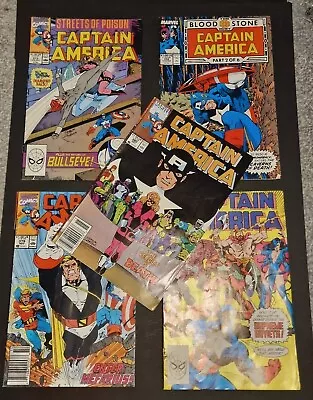 Buy Captain America #353,#358,#373,#379 & #380 X 5 Comics 1989 • 13.99£